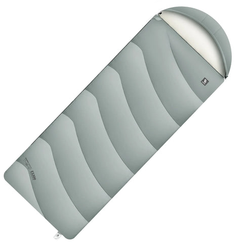 Cotton Envelope Portable Backpacking Sleeping Bag for Outdoor Camping with Compression Sack