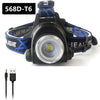 Rechargeable Adjustable 10000LM Led Headlamp Micro USB Charger Flashlight Head Lamp Portable Light Torch Flashlight For Night Work Camping Hiking  Walking