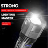 Rechargeable Adjustable Led Flashlights With High Lumen With Battery Display Super Bright Waterproof Flashlight  5 Lighting Modes For Adventure Hiking Camping Hunting New Design