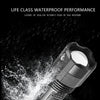 Rechargeable Adjustable Led Flashlights With High Lumen With Battery Display Super Bright Waterproof Flashlight  5 Lighting Modes For Adventure Hiking Camping Hunting New Design