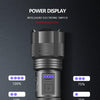 Rechargeable Adjustable Led Flashlights With High Lumen With Battery Display Super Bright Waterproof Flashlight  5 Lighting Modes For Adventure Hiking Camping Hunting New Design