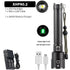 Rechargeable LED Flashlight High Lumen USB Ultra Bright Adjustable Powerful Zoomable Flashlight Water Resistant For  Daily Household and Outdoor Camping Hiking Riding Running