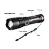 Rechargeable LED Flashlights High Lumens Waterproof Zoomable Super Bright Tactical Flashlight Powerful  USB LED CREE Flashlight  Hand Lamp For Hiking Camping Household Outdoor Sport