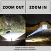 Rechargeable LED Flashlights Waterproof Hnadheld Super Bright High Lumens  Zoomable Powerful Lamp Bead Flashlight Torch For Outdoor & Indoor Camping Running Fishing Hiking Lamp