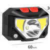 Rechargeable LED Powerfull Headlamp Flashlight USB Waterproof Headlamp Motion Body Sensor Headlight For Adults & Kids Camping Flashlight Outdoors Camping Running Biking Fishing
