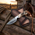 Buckaroo Knife | Damascus Steel with Ram Horn Handle