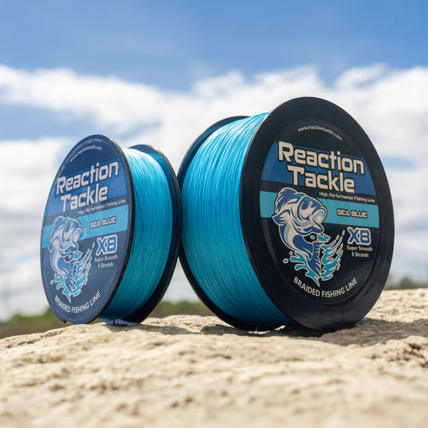 Reaction Tackle X8 Braided Fishing Line - Sea Blue 8 Strand