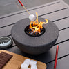 Concrete Semi-Round Fire Pit