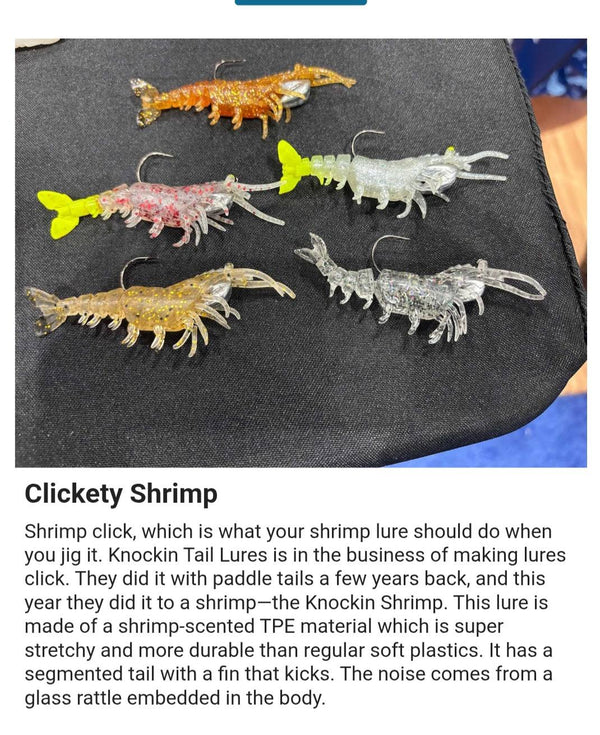 Knockin Shrimp Cracklin With Built-In Tail Rattle
