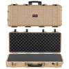 36" Hard Rifle Case, Lockable Rifle Case with 4 Layers Pre-cut Foams,Gun Storage with Wheels, IP67 Waterproof & Dustproof Pistol Storage Cases for Rifles, Shotguns, Airsoft Guns
