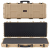 42" Hard Rifle Case, Lockable Rifle Case with Pre-cut Foams, Movable Gun Storage with Wheels, IP67 Waterproof & Dustproof Pistol Storage for Rifle, Shotgun, Airsoft Gun