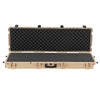 52" Hard Rifle Case, Lockable Rifle Case with Pre-cut Foams, Gun Storage with Wheels, Heavy Duty IP67 Waterproof & Dustproof Pistol Storage Cases for Rifles, Shotguns, Airsoft Guns