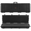 52" Hard Rifle Case, Lockable Rifle Case with Pre-cut Foams, Gun Storage with Wheels, Heavy Duty IP67 Waterproof & Dustproof Pistol Storage Cases for Rifles, Shotguns, Airsoft Guns