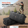 36" Hard Rifle Case, Lockable Rifle Case with 4 Layers Pre-cut Foams,Gun Storage with Wheels, IP67 Waterproof & Dustproof Pistol Storage Cases for Rifles, Shotguns, Airsoft Guns