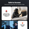 Gun Safe, Slider Handgun Gun Safe with Fingerprint/Password/Key, 3-Way Quick Access Firearm Case Box with Lighting for 1 Pistol & Magazine, Mounted Pistol Gun Box for Nightstand Bedside Desk Car