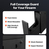 Gun Safe, Slider Handgun Gun Safe with Fingerprint/Password/Key, 3-Way Quick Access Firearm Case Box with Lighting for 1 Pistol & Magazine, Mounted Pistol Gun Box for Nightstand Bedside Desk Car