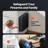 Gun Safe, Slider Handgun Gun Safe with Fingerprint/Password/Key, 3-Way Quick Access Firearm Case Box with Lighting for 1 Pistol & Magazine, Mounted Pistol Gun Box for Nightstand Bedside Desk Car