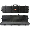 50" Hard Rifle Case, Lockable Rifle Case with Pre-cut Foams,Movable Gun Storage with Wheels, IP67 Waterproof & Dustproof Pistol Storage for Rifle, Shotgun, Airsoft Gun