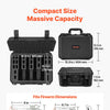 Hard Pistol Case, Heavy Duty Hard Gun Case with XPE Foam Lining, Waterproof Pistol Storage Box with Customizable Interior & Handle for Gun, Lenses, Camera, Gear, TSA Compliant, 15.9x12.5x7.5 in