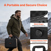 Hard Pistol Case, Heavy Duty Hard Gun Case with XPE Foam Lining, Waterproof Pistol Storage Box with Customizable Interior & Handle for Gun, Lenses, Camera, Gear, TSA Compliant, 15.9x12.5x7.5 in
