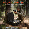 Hard Pistol Case, Heavy Duty Hard Gun Case with XPE Foam Lining, Waterproof Pistol Storage Box with Customizable Interior & Handle for Gun, Lenses, Camera, Gear, TSA Compliant, 18.7x12.5x7.5 in