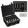 Hard Pistol Case, Heavy Duty Hard Gun Case with XPE Foam Lining, Waterproof Pistol Storage Box with Customizable Interior & Handle for Gun, Lenses, Camera, Gear, TSA Compliant, 18.7x12.5x7.5 in
