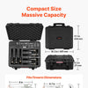 Hard Pistol Case, Heavy Duty Hard Gun Case with XPE Foam Lining, Waterproof Pistol Storage Box with Customizable Interior & Handle for Gun, Lenses, Camera, Gear, TSA Compliant, 19.3x17.1x8.3 in