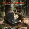 Hard Pistol Case, Heavy Duty Hard Gun Case with XPE Foam Lining, Waterproof Pistol Storage Box with Customizable Interior & Handle for Gun, Lenses, Camera, Gear, TSA Compliant, 19.3x17.1x8.3 in
