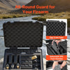 Hard Pistol Case, Heavy Duty Hard Gun Case with XPE Foam Lining, Waterproof Pistol Storage Box with Customizable Interior & Handle for Gun, Lenses, Camera, Gear, TSA Compliant, 19.3x17.1x8.3 in