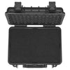 Hard Pistol Cases with Pre-cut PU Foam, Waterproof & Dustproof Hard Gun Case for 2 Pistol, 14.1×11.5×7.6 in Lockable Pistol Case, Black