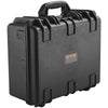 Hard Pistol Cases with Pre-cut Lining, Waterproof & Dustproof Hard Gun Case for 5 Pistol, 18.9×16.3×8.5 in Lockable Pistol Case, Black