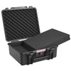 Hard Pistol Cases with Pre-cut PU Foam, Waterproof & Dustproof Hard Gun Case for 6 Pistol, 19.3×17.1×8.3 in Lockable Pistol Case, Black