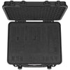 Hard Pistol Cases with Pre-cut Lining, Waterproof & Dustproof Hard Gun Case for 6 Pistol, 19.3×17.1×8.3 in Lockable Pistol Case, Black
