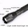 Waterproof Z45 Led Flashlight Ultra Bright Waterproof MINI Torch T6/L2/V6 zoomable 5 Modes 18650 rechargeable Battery for camping tactica Led Mini Water-Resistant Torch Light For Indoor & Outdoor Camping Hiking Accessories Gear