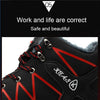Winter Safety Shoes Waterproof Men's Boots Outdoor Warm Waterproof Non-slip Ankle Snow Boot Thick Plush Rubber Outdoor Snow Boots Winter Trail Camping Durable Cold Weather Shoes