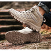 Winter Walking Shoes Mens Boots Outdoor Hiking Shoes Winter Work Casual Shoes Rubber Ankle Boots Outdoor Breathable Water Resistant Camping Shoes Anti-Skid Ankle Walking Mens Shoes