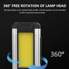 Work Light Rechargeable LED Camping Waterpoof Portable Multifunctional Adjustable USB Light Hanging Hook& Magnetic Base Flashlight For Hurricane Camping Hiking Riding Fishing Jogging Household