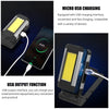 Work Light Rechargeable LED Camping Waterpoof Portable Multifunctional Adjustable USB Light Hanging Hook& Magnetic Base Flashlight For Hurricane Camping Hiking Riding Fishing Jogging Household