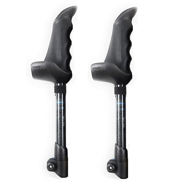 Motivator Swift Connect Travel Poles for Balance and Rehab - Patented Stability Grips - Lightweight, Adjustable and Collapsible includes Detachable Feet and Travel Bag