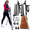 Motivator Swift Connect Travel Poles for Balance and Rehab - Patented Stability Grips - Lightweight, Adjustable and Collapsible includes Detachable Feet and Travel Bag