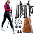 Motivator Swift Connect Travel Poles for Balance and Rehab - Patented Stability Grips - Lightweight, Adjustable and Collapsible includes Detachable Feet and Travel Bag
