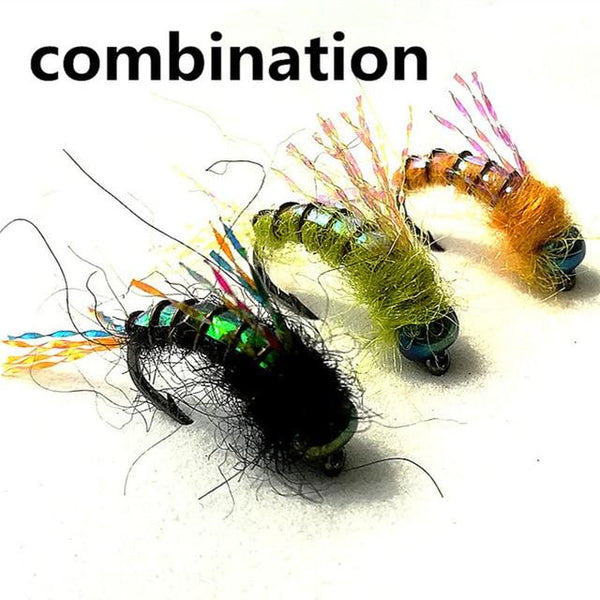 KKWEZVA 30PCS fishing fly lure Black hooks Bright Skin Material Nymph Spinner Dry Fly Insect Bait Trout Fly Fishing Flies - HuntPost Marketplace