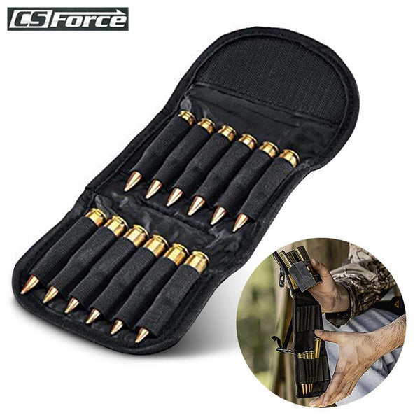 Tactical 12 Round Foldable Ammo Pouch Ammo Carrier Bag Molle Shotgun Bullet Shell Holder Rifle Cartridge Hunting Accessories - HuntPost Marketplace