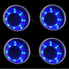 Marine Boat Yacht Accessories 4 pcs Blue Marine 12V LED Stainless Steel Cup Drink Holder Boat Camper RV