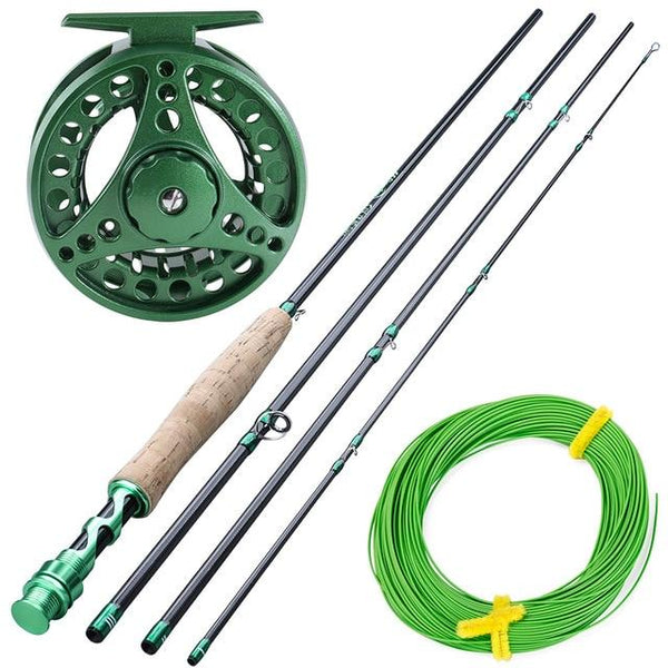 Sougayialng 2.7M Fly Fishing Rod Set #5/6 Fly Rod and Fly Reel Combo With Fishing Line Set Fishing Rod Tackle Pesca - HuntPost Marketplace