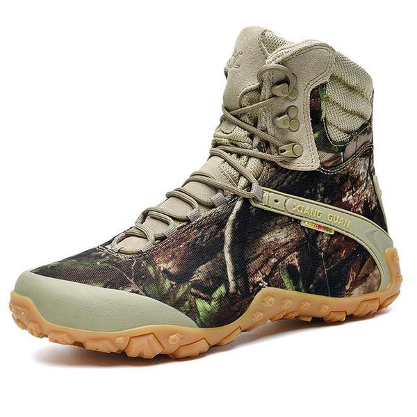 XIANGGUAN men's Sports Tactical Boots Outdoor High top Hiking Shoes Wear-Resistant Camping Sneakers Waterproof Women Footwear - HuntPost Marketplace