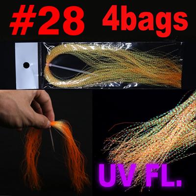 Bimoo 4Packs Flashabou Tinsel Fly Tying Crystal Flash for Jig Hook Lure Making Material Krystal Strands Gold Silver Rainbow Pink - HuntPost Marketplace