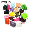 ICERIO 2PCS Fly Fishing Tinsel Ice Chenille Crystal Flash Cactus Line Fly Tying Materials Nymph Streamers Lure Making