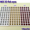 2019MIX fishing lure eyes fly fishing fish eyes fly tying material ,lure baits making silver+gold+red mix toatl 150pcs/lot - HuntPost Marketplace