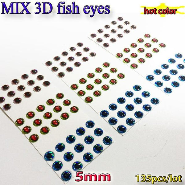 2019MIX fishing lure eyes fly fishing fish eyes fly tying material ,lure baits making silver+gold+red mix toatl 150pcs/lot - HuntPost Marketplace